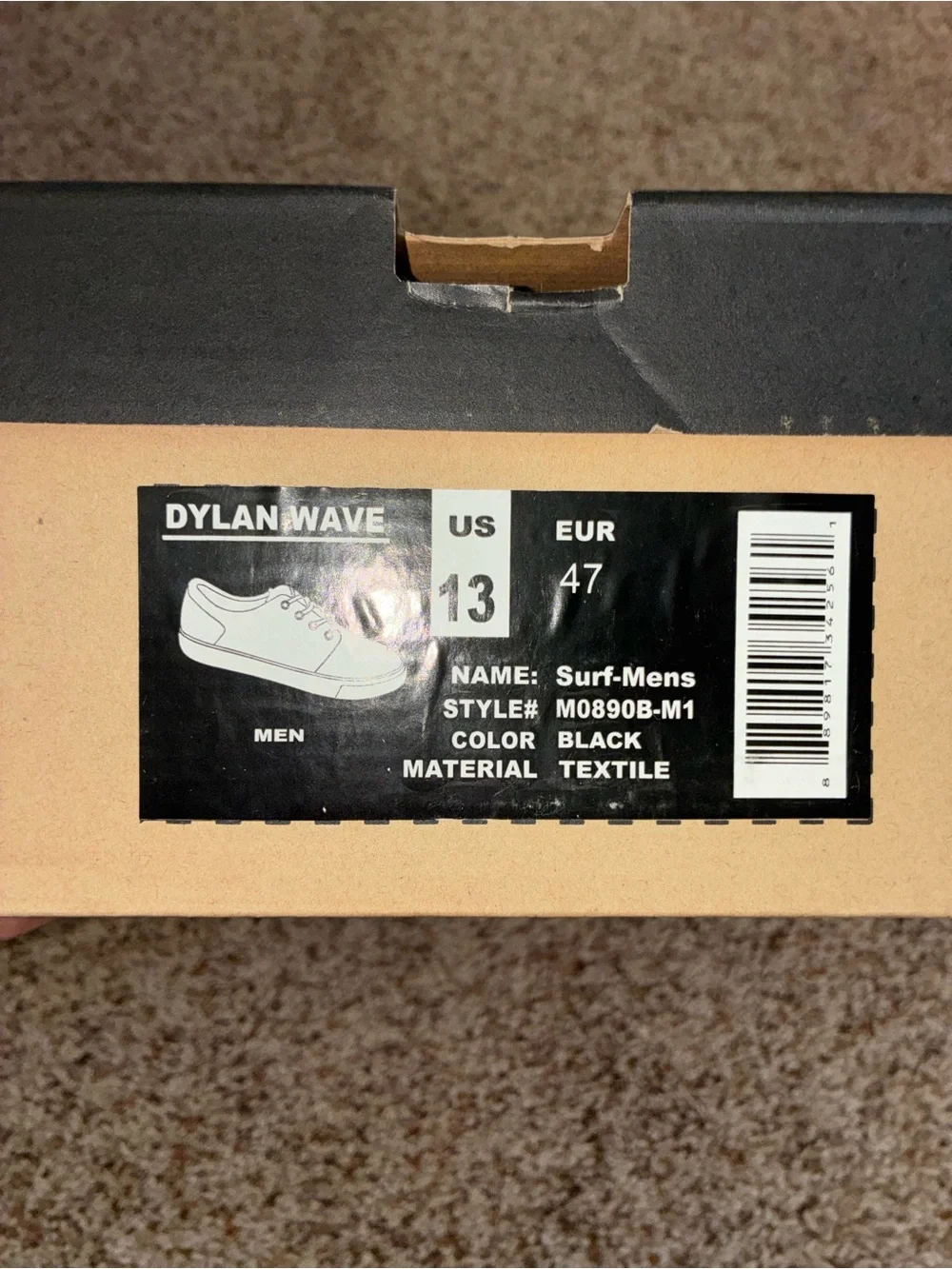 Dylan Wave Men's Gray Casual Canvas Slip-On Sneaker NIB